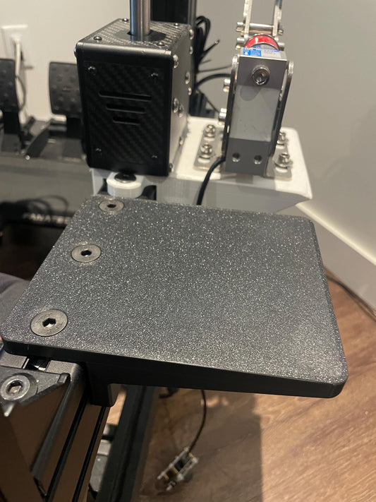 Customizable Mousepad for Sim Racing Rig | Designed For Aluminum Extrusion Mounting | M8 Hardware Included
