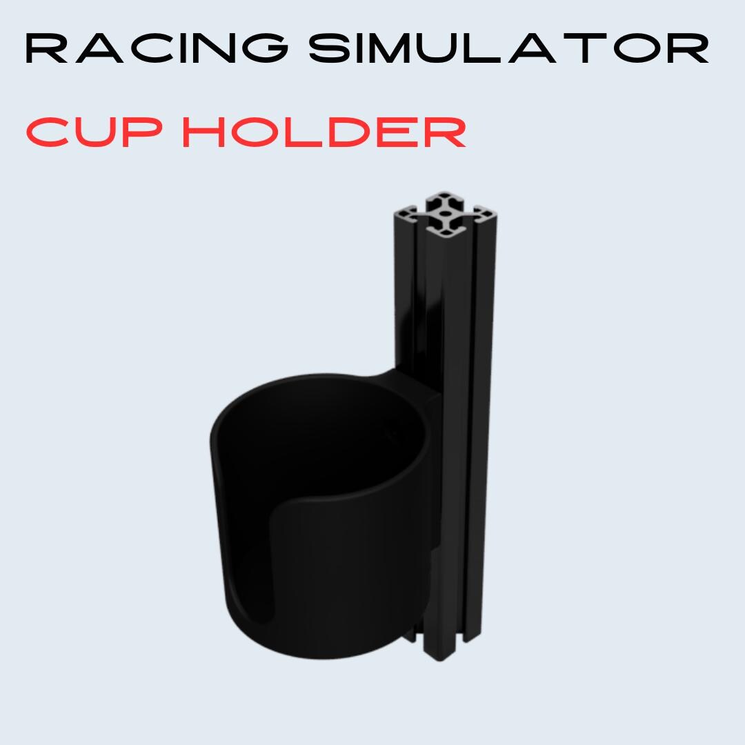 Racing Simulator Cupholder -  Vertical Profile Mount