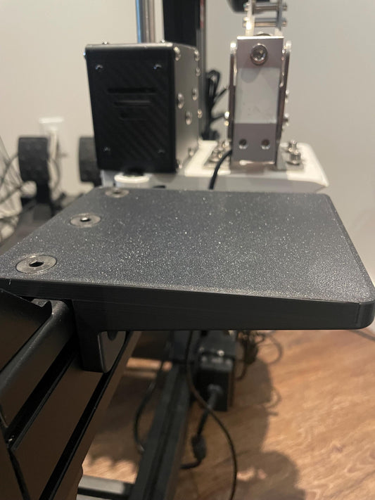 Customizable Mousepad for Sim Racing Rig | Designed For Aluminum Extrusion Mounting | M8 Hardware Included