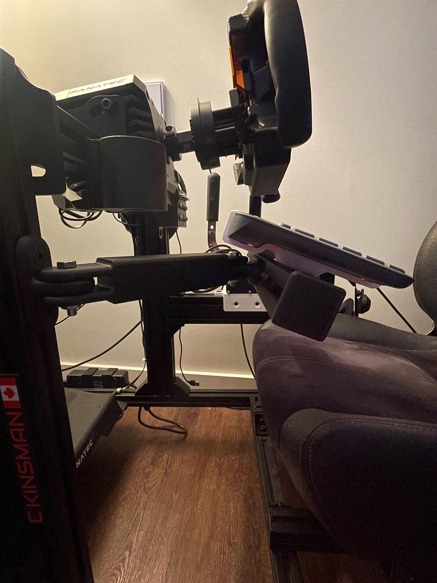Dual-Swivel Keyboard Mount – Ergonomic, Adjustable, and Built for Sim Racing
